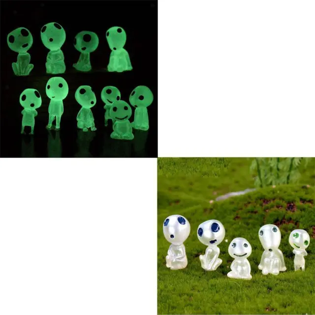 RUNMEIHE 10 STÜCK Leuchtende Gartendeko Figuren Elfen, Mini