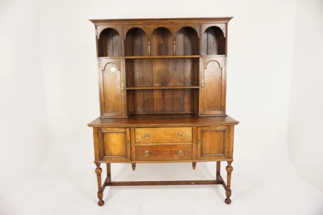 Antique Oak Dresser, Welsh Buffet, Hutch, and Sideboard, Scotland 1900, H1040