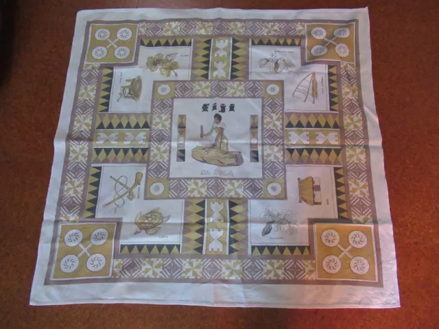 Tablecloth  Souvenir From Fiji 43 Cms / Square