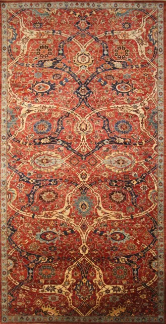 8x16 ft Red MAHAL Afghan Hand-Knotted Oriental Traditional Area Rug