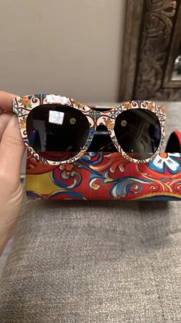 Dolce&Gabbana Floral Sunglasses Authentic With Case