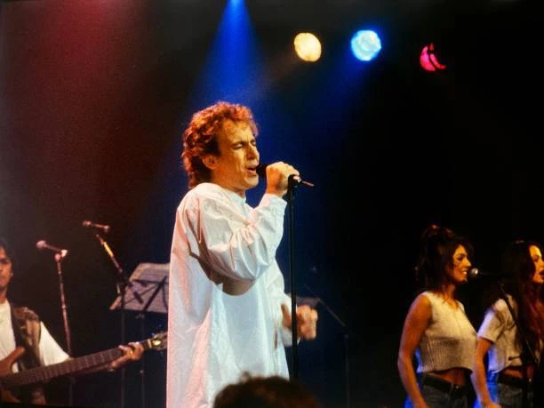 DUTCH SINGER MARCO Borsato performing live on stage 1990s Old Photo $9. ...