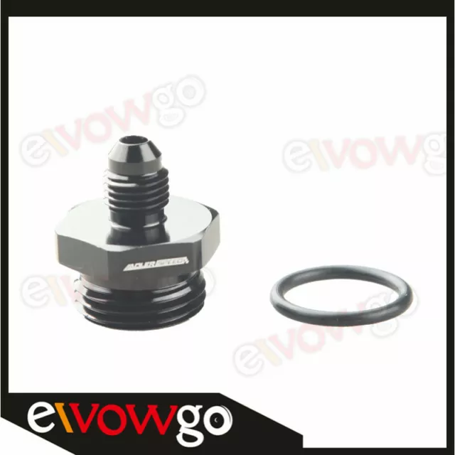 Adattatore raccordo olio combustibile dritto da 4 AN-4 maschio a 10 AN-10 O-RING nero