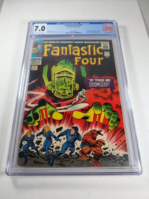 Fantastic Four #49 CGC GD/VG 7.0 2nd Silver Surfer! 1st Full Galactus!