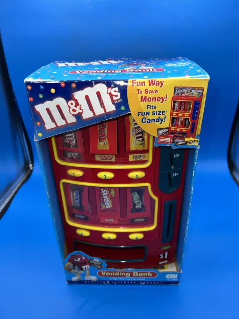 Mars M&M Candy Mini Vending Machine Coin Bank 2004 Twix Skittles Snickers NEW