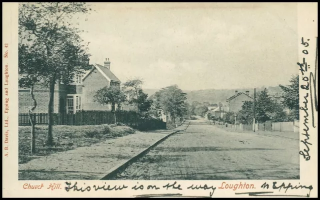 England, Essex: Church Hill, Loughton. Posted Epping, 1905. k14