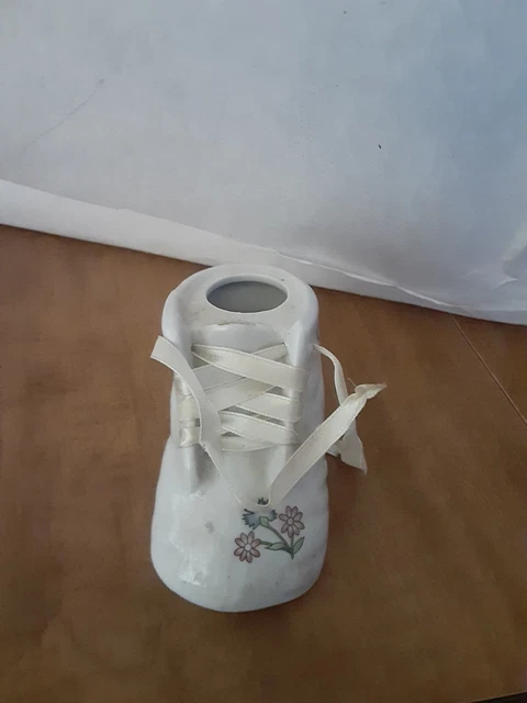 Vintage Porcelain Baby Bootie Unisex 1988 Chadwick Miller Inc