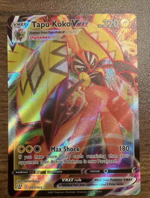 Pokemon Battle Styles Tapu Koko VMAX 051/163 - PikaShop