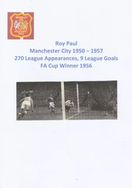 Roy Paul Manchester City 1950-1957 Rare Original Hand Signed Magazine Cutting