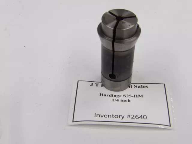 Hardinge S25-HM CNC Swiss Collet  1/4 Inch  Inv#2640