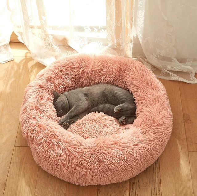 Cat Dog for Washable Donut Bed Round Calming Small Medium Large Cats, Dogs Inch