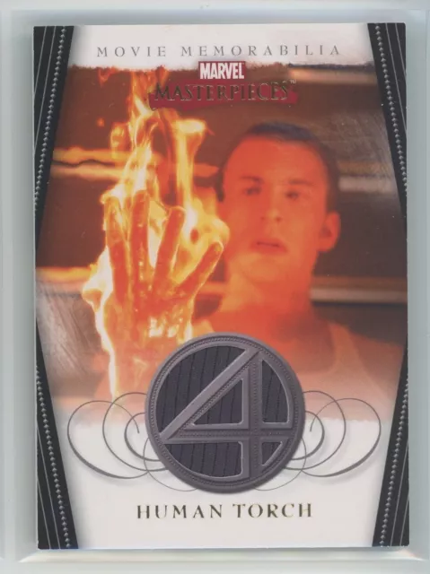 Human Torch 2008 Marvel Masterpieces 2 Fantastic Four Memorabilia Patch Swatch