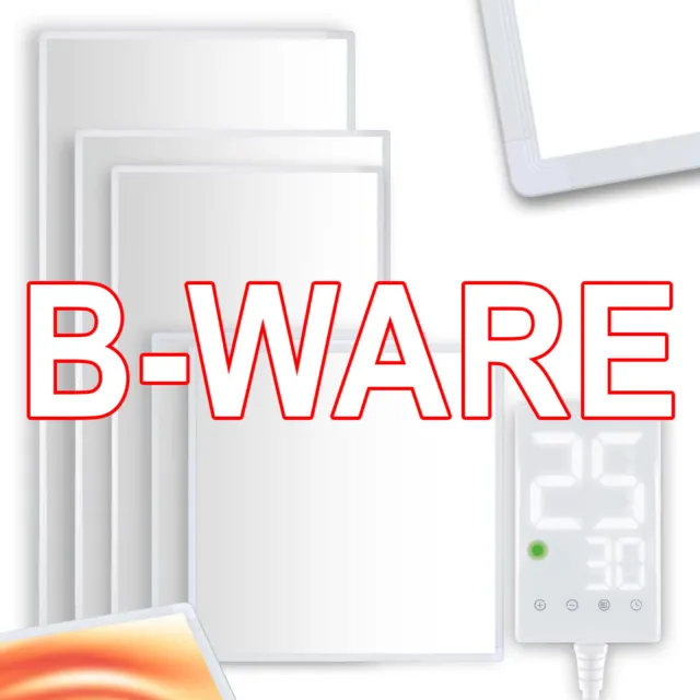 B-Ware Infrarotheizung mit Thermostat HP100-3 Elektroheizung Wandheizung Heizung