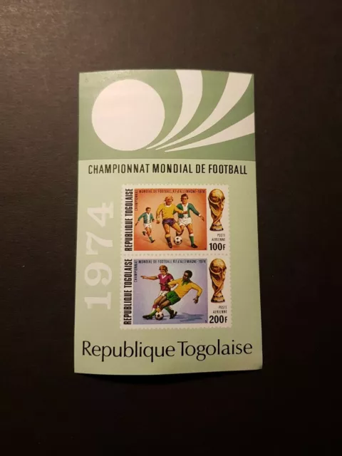 Timbre Togo Bloc Championnat Mondial De Football N°74 Neuf ** Luxe Mnh 1974