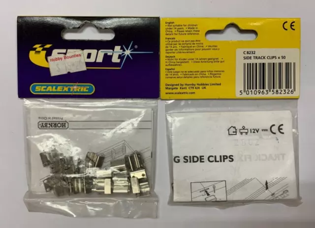 Scalextric 1:32 Sport - C8232 seitliche Spurclips x 50