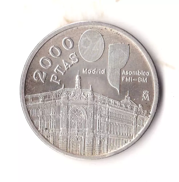 Juan Carlos I : 2000 Pesetas 1994 ( Asamblea FMI-BM ) Sin Circular ( plata )