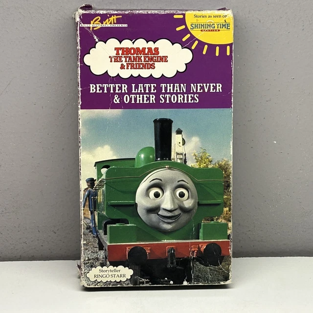 THOMAS THE TANK Engine Friends Better Late Than Never VHS 1991 Video