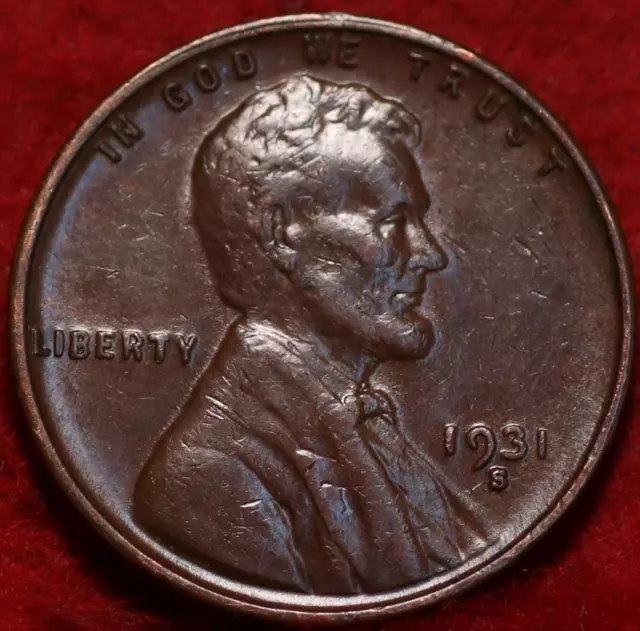 1931-S San Francisco Mint Copper Lincoln Wheat Cent