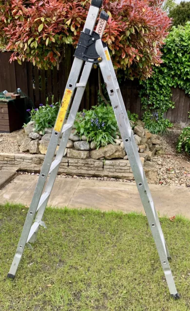 Youngman Aluminium 3 Way Combination Multi Purpose Step Ladder, 530004, 2-4meter