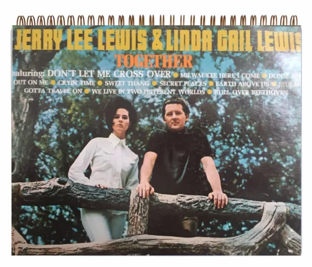 Jerry Lee Lewis & Linda Gail Lewis - Together FANS!Album Cover Notebook vintage