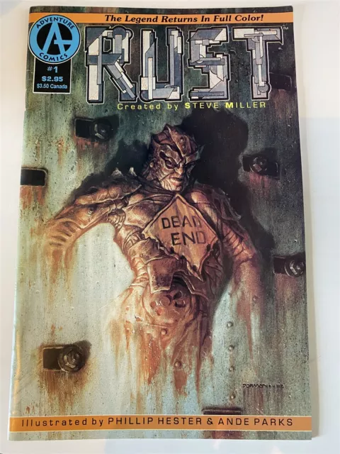 Rust #1 Hester Parks 1. App. SPAWN in AD Adventure Comics 1992
