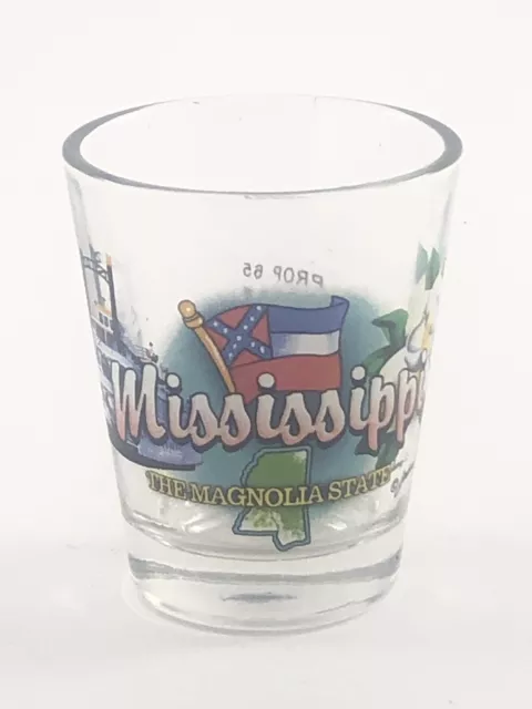 Mississippi, The Magnolia State, shot glass, COMBINED SHIP $1 PER MULTIPLE