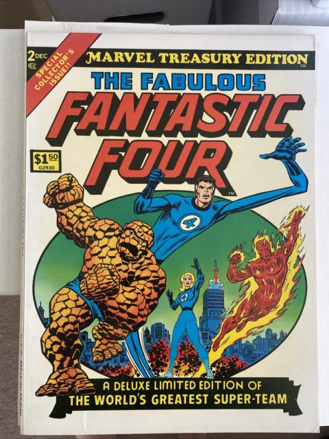 Marvel Treasury Edition #2 1974, Fantastic Four nm 9.0 high grade rare