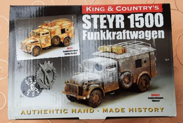 King & Country AK52 Steyr 1500 Funkkraftwagen Afrika Korps in Ovp