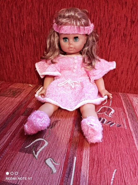 DE CUEVAS TOYS Gala Puppe Mit Weichem Körper – Ca. 36 Cm Hoch, Rosa & Blau, Gefüllt Mit Watte (ohne Zubehör)