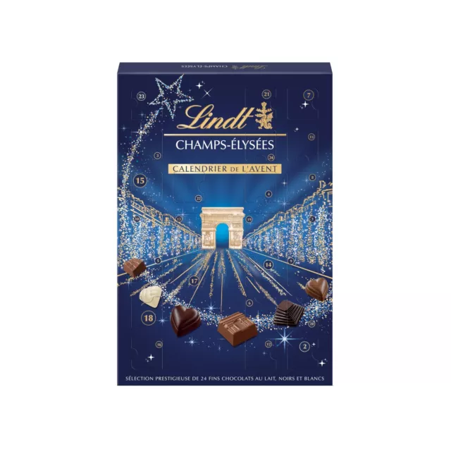 1x 250g Lindt Adventskalender Vollmilch weiß dunkle Schokolade NEU MHD 3/24