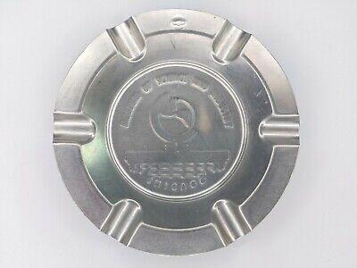 Ashtray Chicago Museum of Science and Industry Aluminum Stamped Art Deco Vtg E4 2