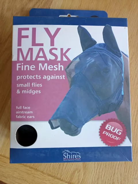 Shires Fly Mask Brand New. Fine mesh Varying Sizes