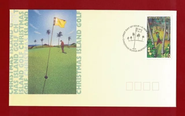 1995 Christmas Island Golf SG 403 FDC or fine used