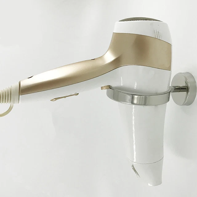Bathroom Rack Stand Multifunction Stainless Steel Hair Dryer Holder Wall Mount