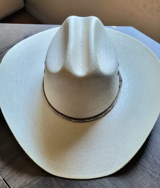 ATWOOD HAT CO. MARFA Straw Western Hat Long Oval 5X 7 1/8 Cowboy Rodeo Resistol