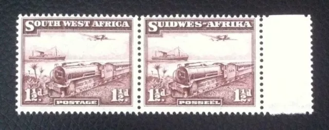 South West Africa 1937. 1½d Purple-Brown Mail Train SG96. Mint Never Hinged/MNH