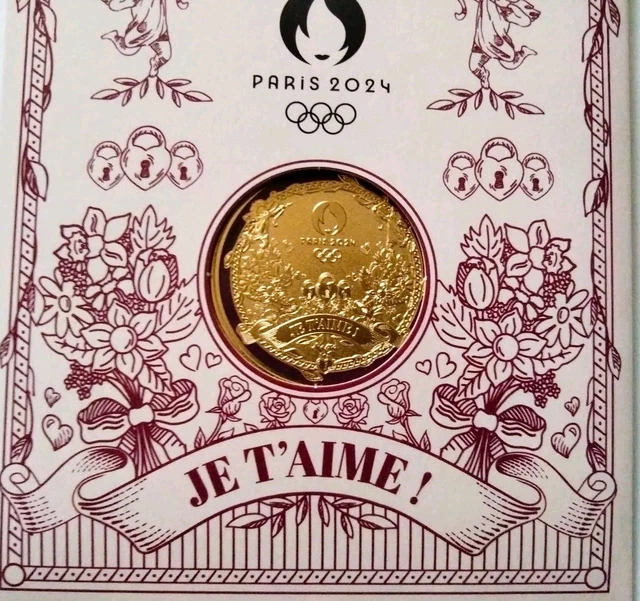 Mini Médailles Colorisées JO Paris 2024 – Série Complète De 6 Blisters, Neuf