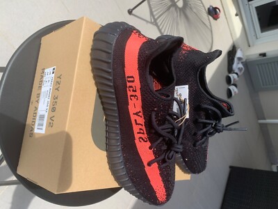 facture, boîte originale, QR code adidas Yeezy Boost 350 V2 Core Black Red 8.5US 42EU 