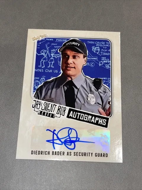 2023 Diedrich Bader Ud Skybox Jay & Silent Bob Reboot Security Guard Auto!!