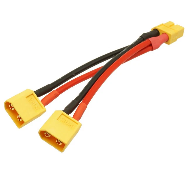 Connecteur Parallèle XT-60 Avec Fil 12 AWG Pour Batterie – Compatible Modélisme RC