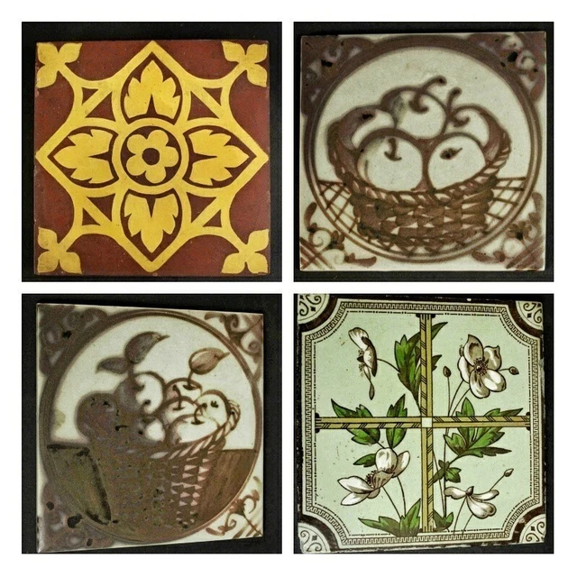 Antique Tiles Minton Encaustic Pugin Tile Sherwin & Cotton Aesthetic & 2 Others