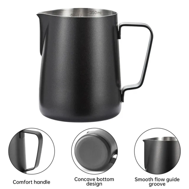 Stainless Steel Milk Frothing Jug Mug Cup Coffee Latte Pitcher Barista Craft Jug