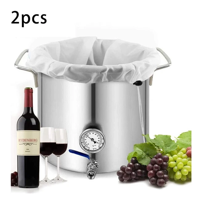 Bolsas de preparación - Bolsa de malla reutilizable para sidra de fruta uva prensa de vino cordón SM7