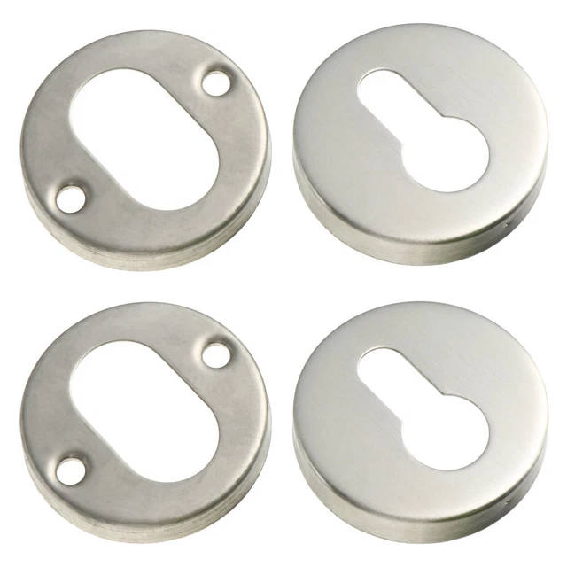 2 Sets Fer Galvanisé Couvercle De Barillet Serrure Trou Bureau Porte