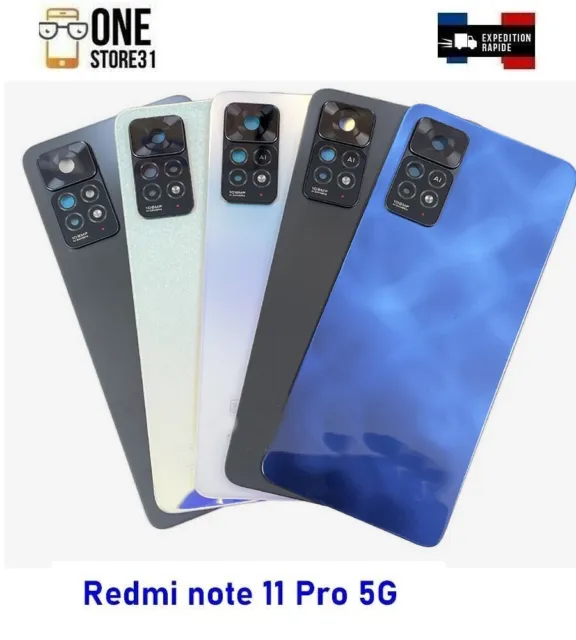 Originale Vitre arrière verre cache batterie pour Xiaomi Redmi Note 11 Pro 5G