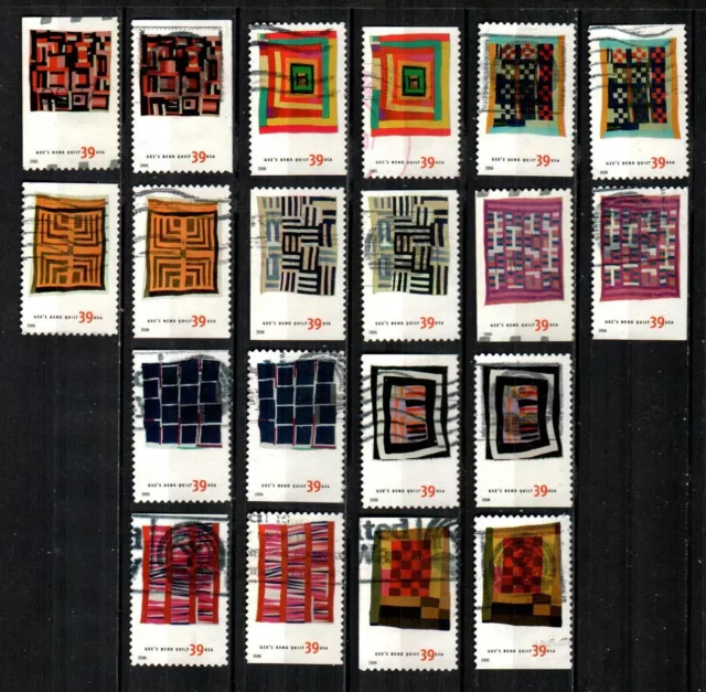 UNITED STATES Scott's 4089-98 ( 20v ) Quilts of Gee's Bend F/VF Used ( 2006 ) #1