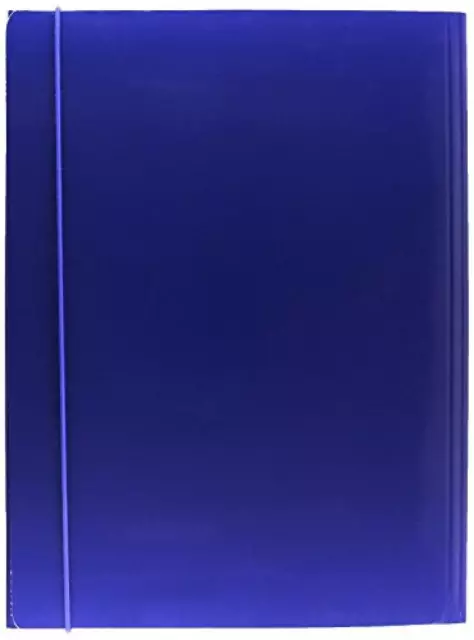 ESSELTE C46 Cartella a 3 lembi in cartoncino plastificato f.to 25 x 35 cm - Blu