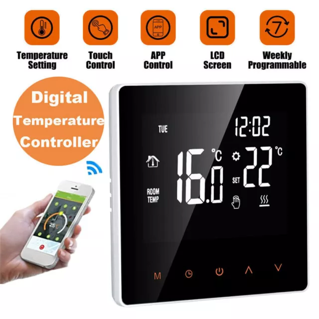WiFi Smart Thermostat Electric Underfloor Heating Controller Programmable 16A UK 2