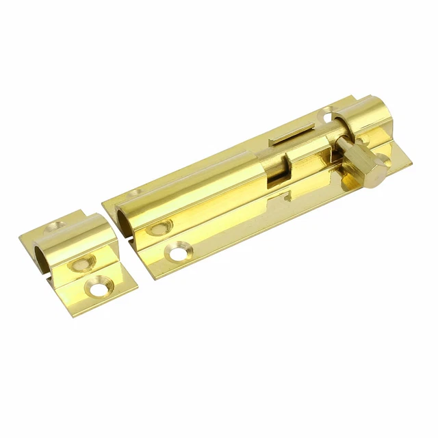 2.5'' Length 25mm Width Brass Gate Door Slide Latch Lock Barrel Bolt