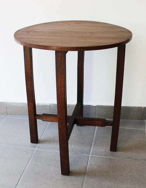 Tavolo Tavolino di servizio, Stickley- Art Déco - Legno (rovere) vintage 1900/20